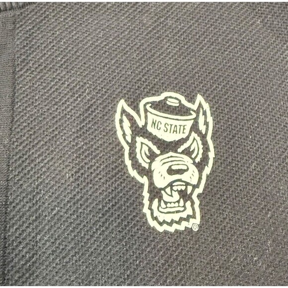 adidas NC State Wolfpack Track Jacket Mens Size Medium Black Prime Knit Zip-Up - Picture 2 of 8